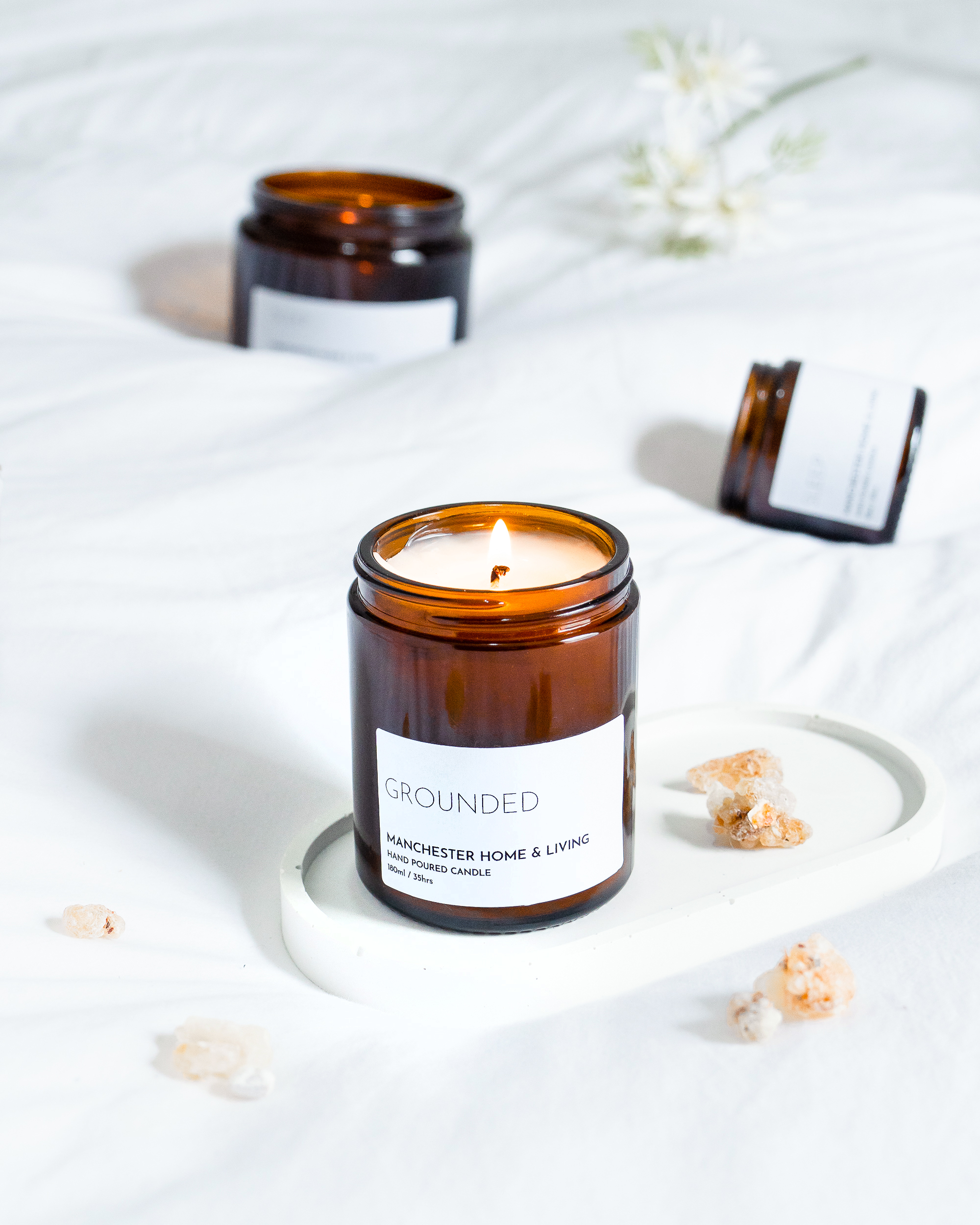 GROUNDED – Frankincense & Myrrh Aromatherapy Candle