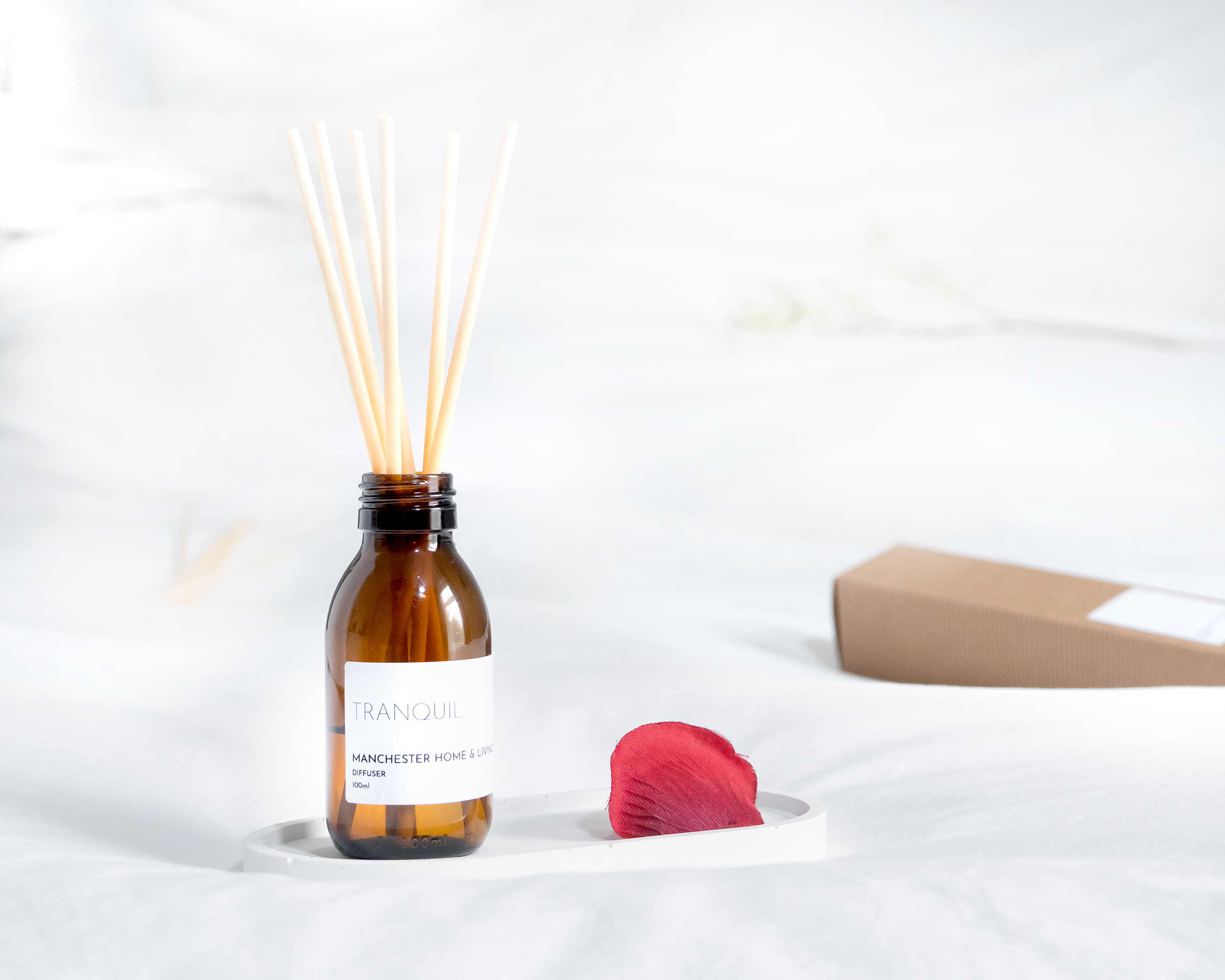 Rose & Patchouli Reed Diffuser - Tranquil - Manchester Home & Living